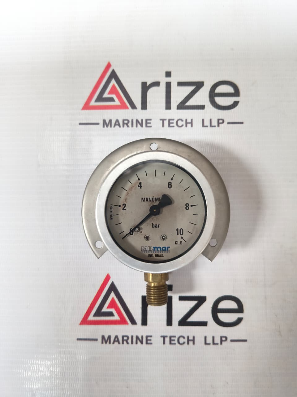 MIL MAR IND MANOMETER BRAS 10 BAR